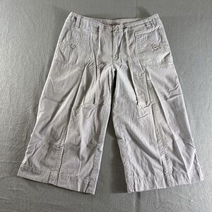 Gitano Capri Pants Womens 12 Gray Mid Rise Outdoor Hiking Momcore